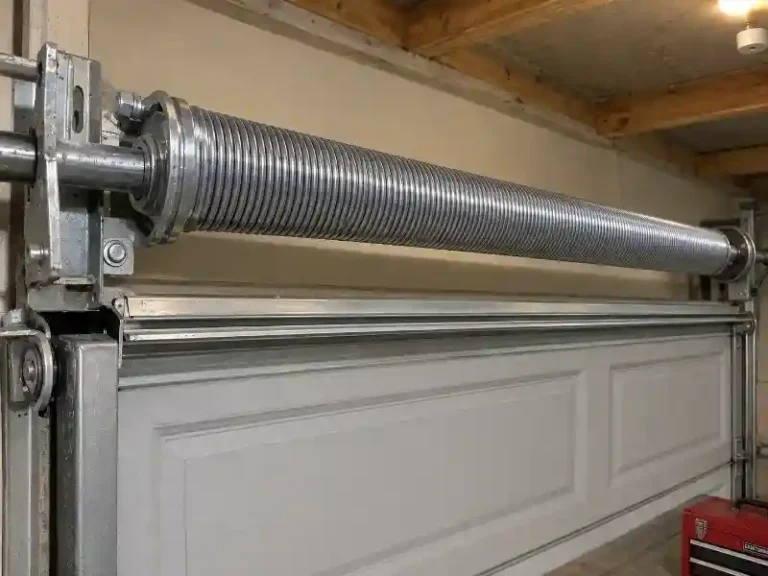 New torsion spring installed and garage door realigned in Killearn Estates