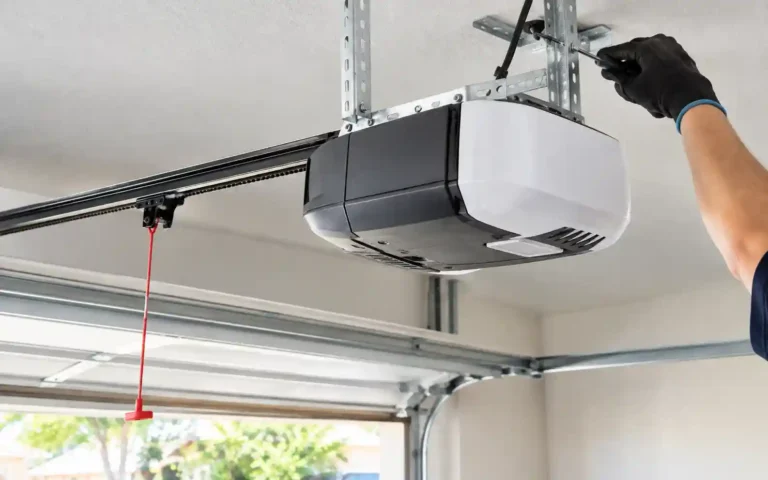 New garage door opener installed during a Tallahassee replacement